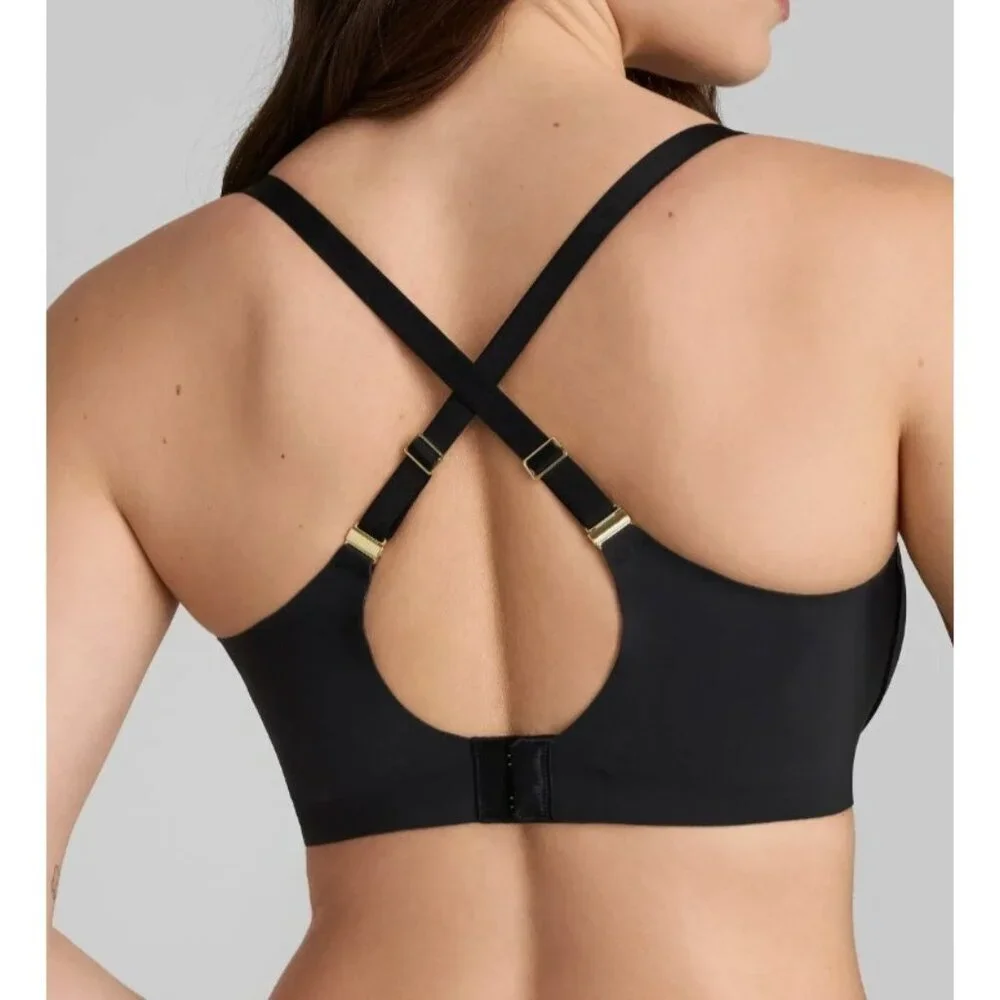 Honeylove 34DDD Wireless Bra Black Sculpting Lift Seamless Support Shapewear